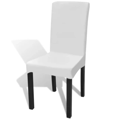 Afbeelding van Hoes voor stoelen stretch 6 stuks (wit)