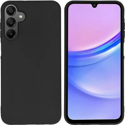 Afbeelding van iMoshion Hoesje Geschikt voor Samsung Galaxy A15 (4G) / (5G) Siliconen Color Backcover Zwart