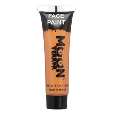 Afbeelding van Moon Terror Halloween schmink voor gezicht en lichaam, SFX make up, speciale effecten pompoen oranje, 12 ml