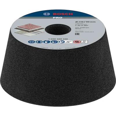Image de BOSCH 1608600240 bol de ponçage conique pour pierre/béton 90 x 110 55 mm, M36