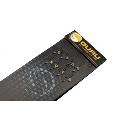 Image de Montages Guru Super LWG avec élastiques à appâts 6 pouces taille 14 (0.17mm) Bas de ligne coup