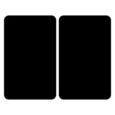 Afbeelding van Wenko Afdekplaat Universal Black 30 X 52 Cm Zwart 2 Stuks