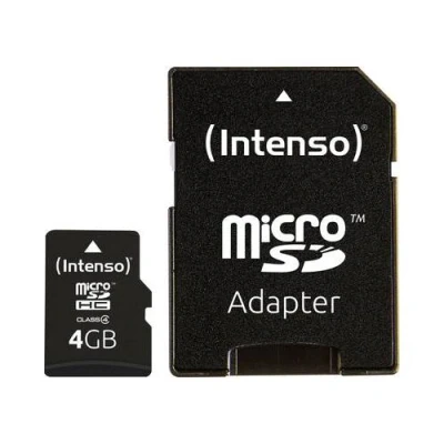 Image de Intenso carte mémoire flash 4 Go microSDHC