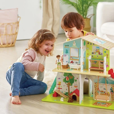 Afbeelding van Poppenhuis Hape Rock &amp; Slide 31 Onderdelen