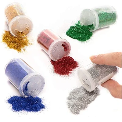 Afbeelding van Baker Ross AR716 5 stuks glitter shakers voor kinderen