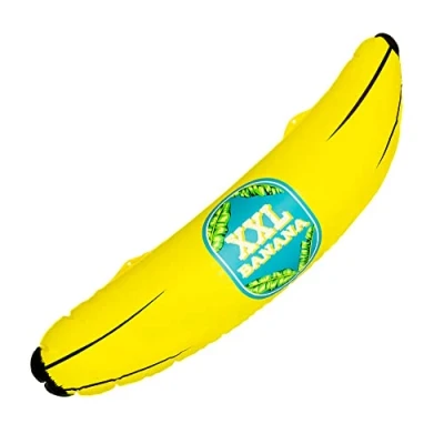 Afbeelding van Boland Opblaasbare XXL banaan (71 cm) Kinderen en volwassenen Carnaval, Festival, Kinderfeestje, Themafeest, Tienerfeestje, Vrijgezellenfeest Tropisch