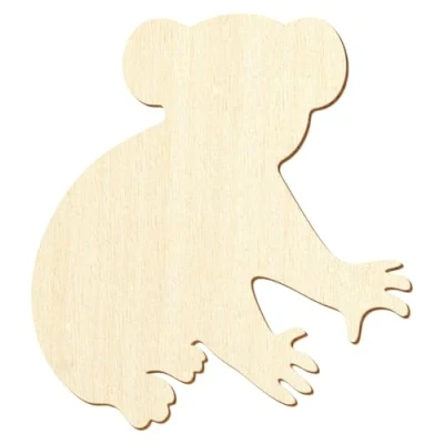 Afbeelding van Houten koala, hoogte: 3 50 cm, voor doe het zelf en decoratie, afmeting 10 25 stuks