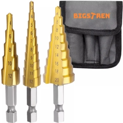 Afbeelding van Bigstren Set van conische boren 3 stuks.