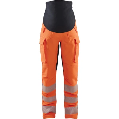 Afbeelding van Blaklader High Vis Zwangerschapsbroek met 4 weg stretch 7100 1642 Oranje/Zwart XL