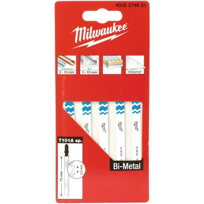 Afbeelding van Milwaukee decoupeerzaagblad T101A Special 5 stuks