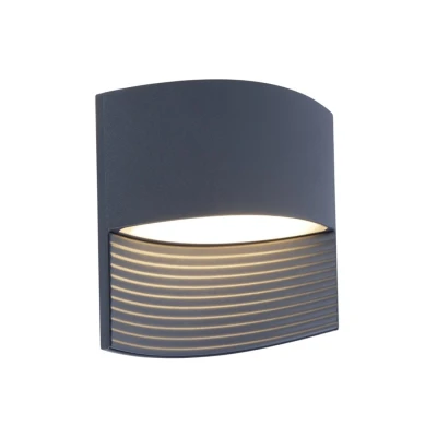 Afbeelding van Lutec Lotus 5193201118 LED buitenlamp (wand) 11 W Grijs