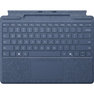 Image de Microsoft Surface Pro Type Cover avec Emplacement de Stockage pour Stylet Saphir AZERTY