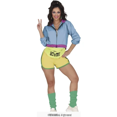 Afbeelding van Fiestas Guirca Kostuum NEON Skater Girl maat L (42 44)