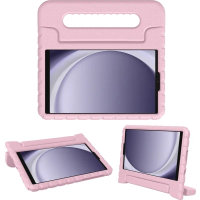 Afbeelding van iMoshion Tablet Hoes Kinderen Geschikt voor Samsung Galaxy Tab A9 8.7 inch Kidsproof Backcover met handvat Lichtroze