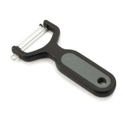 Afbeelding van ARCOS Professionele dunschiller voor groenten en fruit. 14 cm roestvrijstalen keukengereedschap nauwkeurig snijden. Koksgadget met ergonomisch handvat van polypropyleen. Kleur: