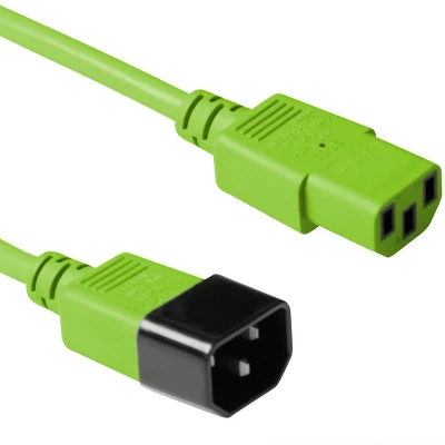 Afbeelding van ACT Netsnoer C13 C14 groen 3 m AK5115