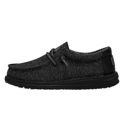 Afbeelding van HEYDUDE Wally Youth Jongens Instappers Basic Black Maat 31