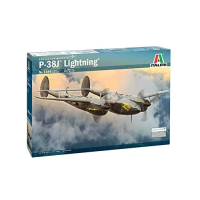 Afbeelding van 1:72 Italeri 1446 P 38J Lightning Plastic Modelbouwpakket