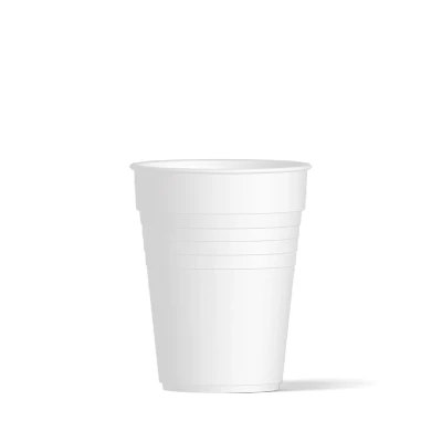 Afbeelding van Herbruikbare koffiebeker wit kunststof 36 Stuks 180 ml Vaatwasserbestendig