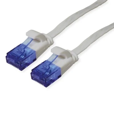 Afbeelding van VALUE UTP patchkabel, Cat.6A (Class EA), extra plat, grijs, 1 m
