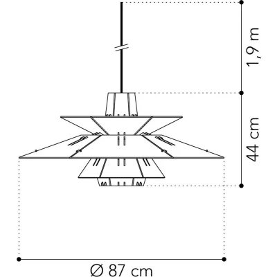 Afbeelding van Van Tjalle en Jasper PM5 XL hanglamp Natural