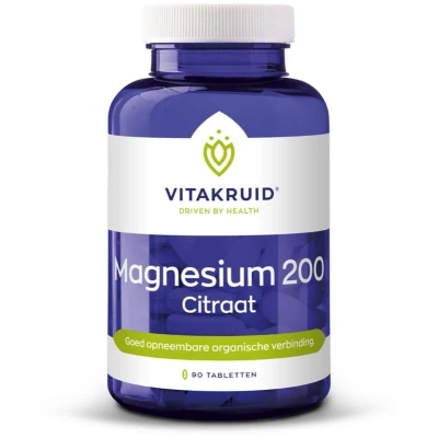 Afbeelding van Vitakruid Magnesium 200 Citraat Tabletten