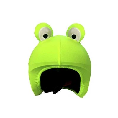 Image de Housse de casque fantaisie Coolcasc Ccfg Grenouille verte Taille unique