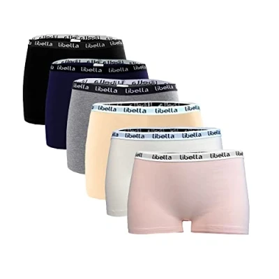 Afbeelding van Libella® Panties 3407 Boxershorts voor dames, katoen, verpakking van 6 stuks