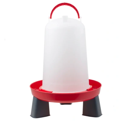 Afbeelding van Olba Drinkbak Met Pootjes Rood 10 l