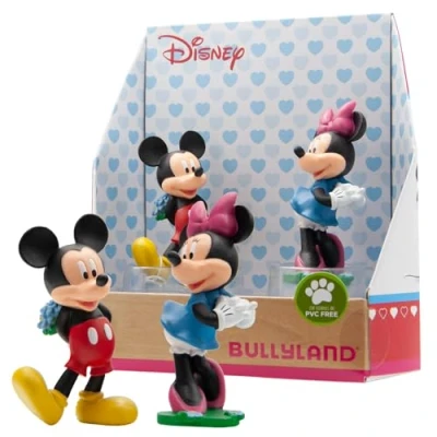Afbeelding van Mickey Mouse en Minnie verliefd / Valentijn 6 cm