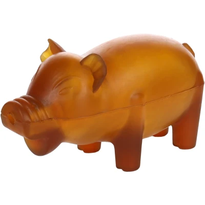 Afbeelding van Flamingo Rubba Speelgoed Honden Hs Rubber Varken Bruin 7,5x16,5x9cm 1st 137996
