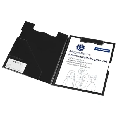 Afbeelding van Magnetoplan, Onderlaag, MAGNETOP. Klembordmap A4 1131612 zwart, magnetisch (21 x 29,5 cm)