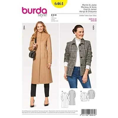 Afbeelding van Burda Naaipatroon 6461 Mantel en Jas