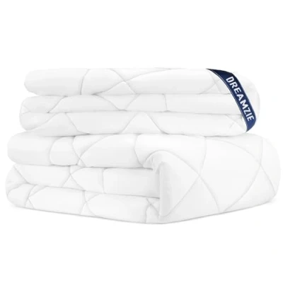 Afbeelding van Dreamzie Dekbed, 135 x 200 cm, 4 seizoenen, 3 in 1 (150 g/m² + 300 = 450 g/m²), licht zomerdekbed tussenseizoen dekbed warm winterdekbed