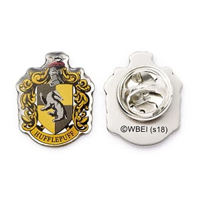 Afbeelding van Harry Potter Huffelpuf Wapenschild Speldbadge Zilver