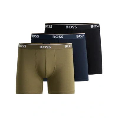 Afbeelding van BOSS 3 PACK Onderbroeken, Heren, Maat: Medium, Multi coloured