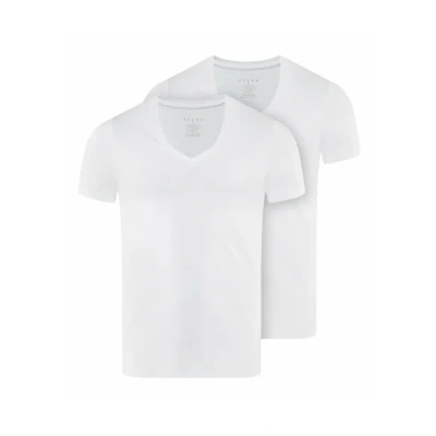 Afbeelding van FALKE T Shirt 2 Pack Daily Comfort Heren 68106 2000 white 3XL