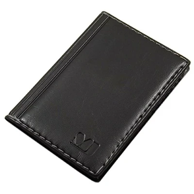 Afbeelding van myledershop Creditcardhouder met 12 vakken, MJ Design Germany Made in EU, verschillende kleuren en designs, Ontwerp 1 / Zwart, Stijlvol