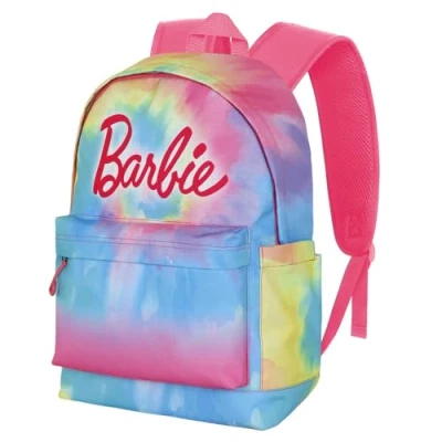 Afbeelding van Barbie Rugzak Meisjes Premium Quality Rugtas Schooltas Tie Dye 3 Vakken Laptop Tablet vak Hoogte 44cm