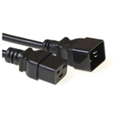 Afbeelding van Microconnect 3.0m C19 C20 electriciteitssnoer Zwart 3 m stekker