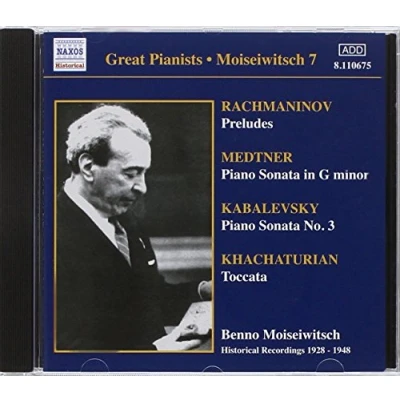 Afbeelding van Benno Moiseiwitsch Preludes / Piano Sonata Toccata (CD)