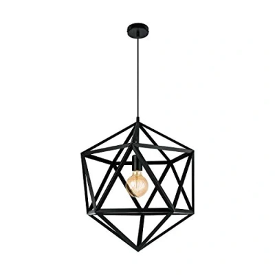 Afbeelding van EGLO Embleton Hanglamp E27 Ø 46 cm Staal Zwart