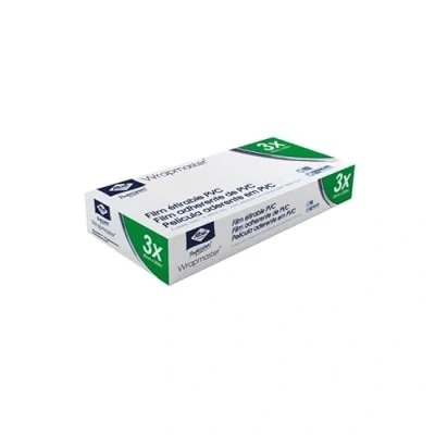 Afbeelding van WRAPMASTER Navulverpakking vershoudfolie, 45 cm x 300 m, voor 4500 en DUO, doos met 3 rollen REF 31C62