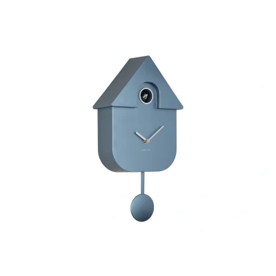 Afbeelding van Karlsson Wandklok Modern Cuckoo Metallic dark blue