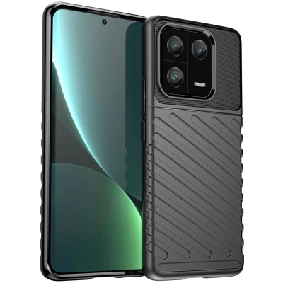 Afbeelding van iMoshion Hoesje Geschikt voor Xiaomi 13 Pro Siliconen Thunder Backcover Zwart