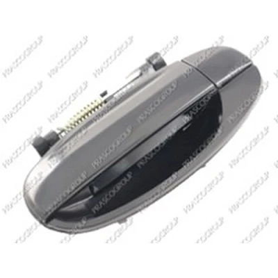Afbeelding van PRASCO DW3268108 Deurgrepen Buiten, Links achter Zwart Glad DAEWOO: Kalos Hatchback, Saloon