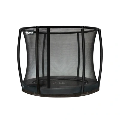 Afbeelding van Inground trampoline met net 244 cm grijs Etan Premium