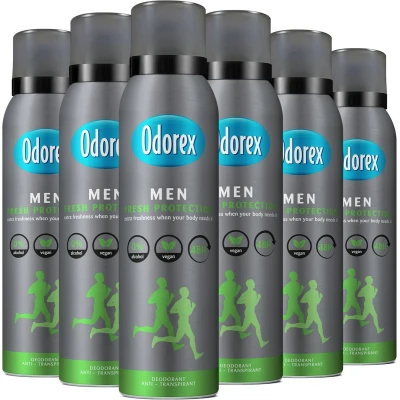 Afbeelding van 6x Odorex For Men Fresh Protection Deodorant Spray 150 ml