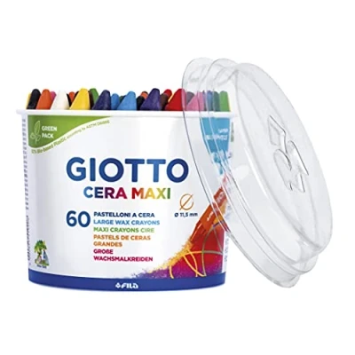 Image de Crayon à la cire maxi Giotto pot de 60 couleurs
