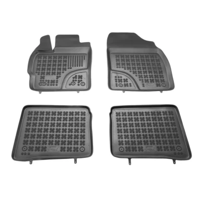 Afbeelding van REZAW PLAST 201415 Vloermatset Rubber voor en achter Zwart TOYOTA: Prius III Hatchback